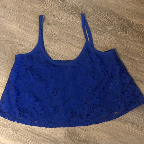 Tops - Crop Top | Blue | Size Small